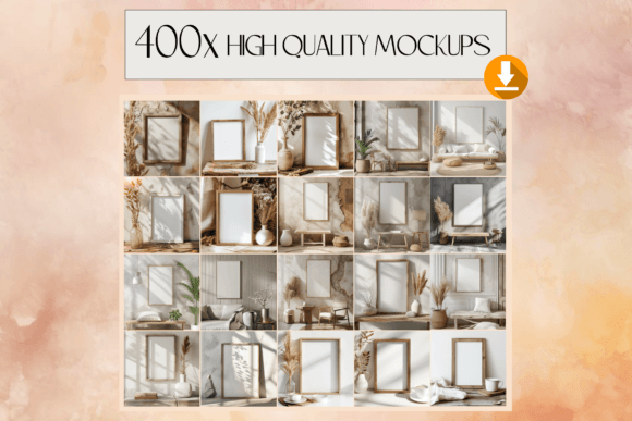 360x Frame Mockup Bundle PSD Wall Mockup 150+