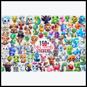 150+ Cute Baby Animals Stickers